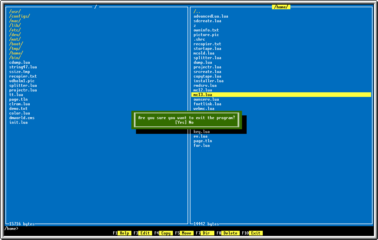 Screenshot 9: The "Exit" dialog