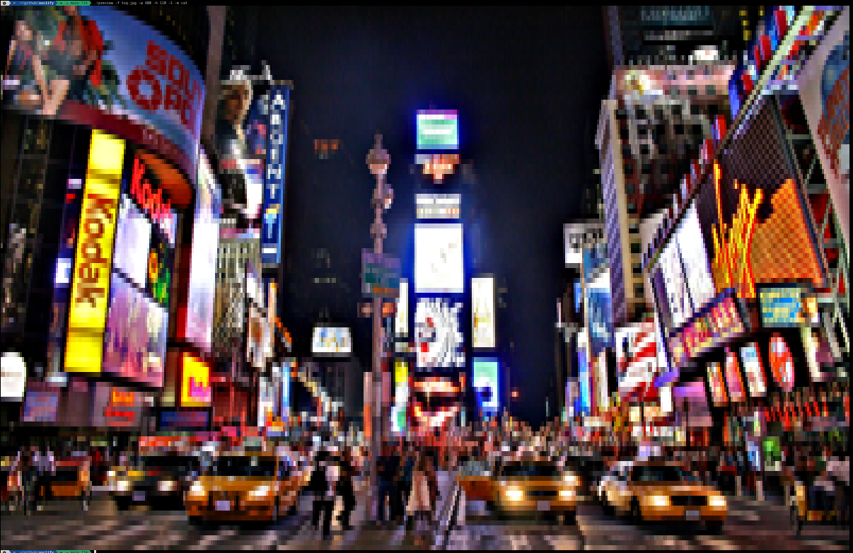 previewing Times Square