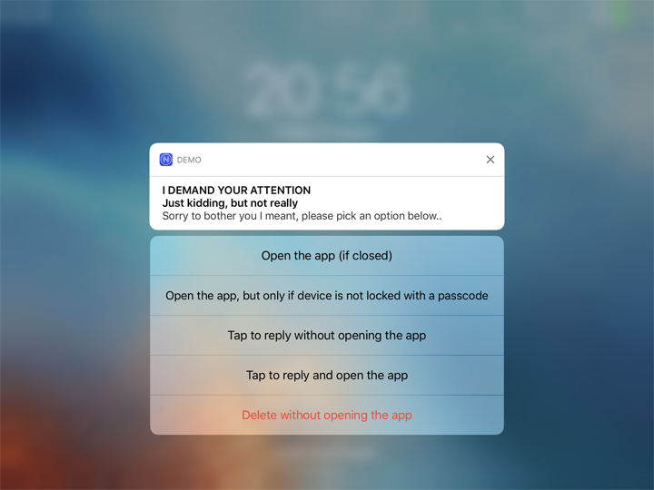 Interactive Notification, part 2