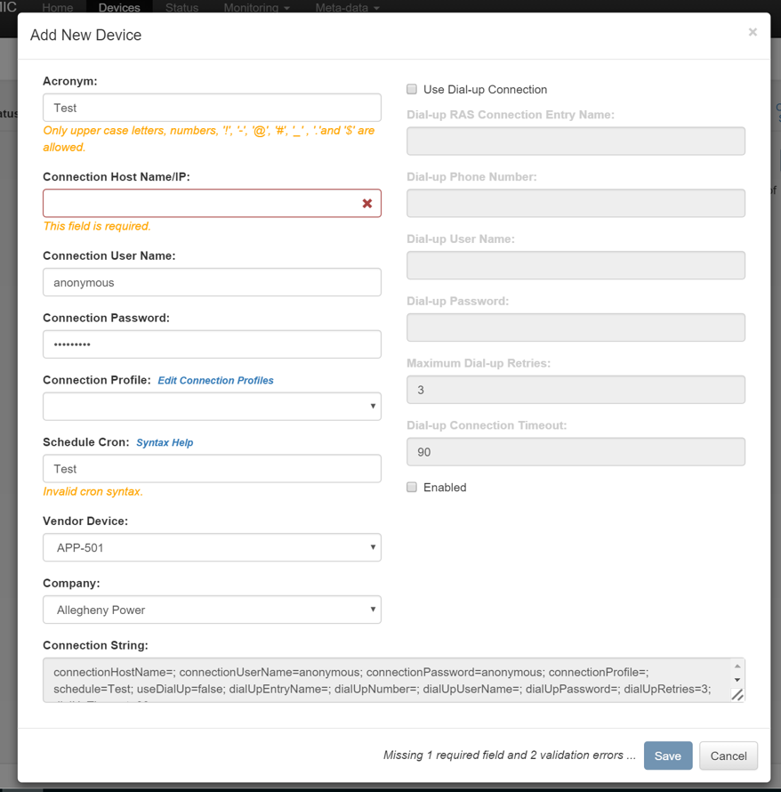 Regular Expression Field Validation