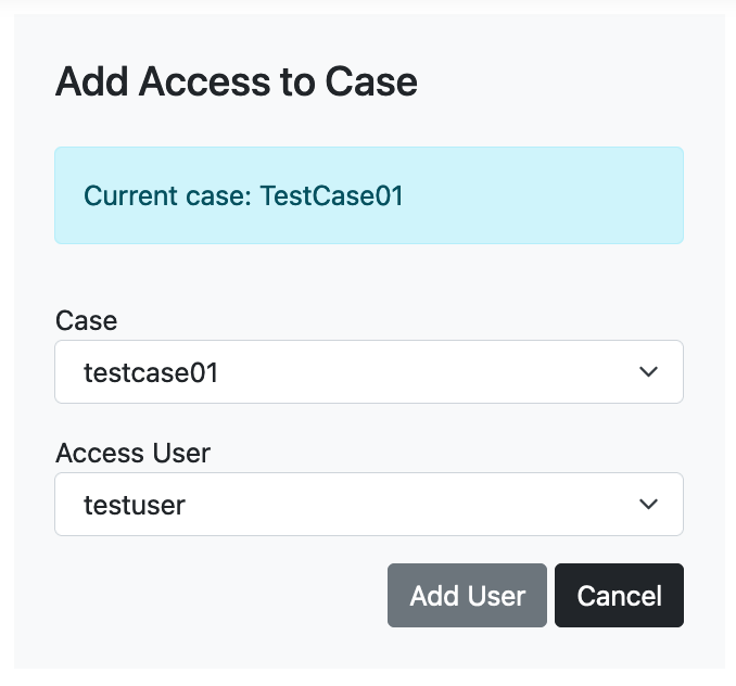 Add Access to Case