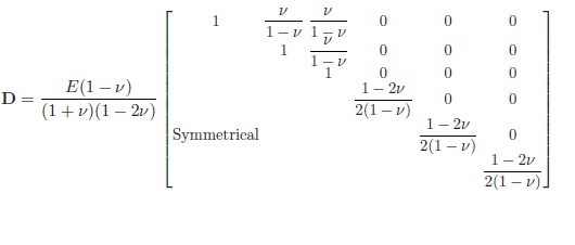 Constitutive Matrix .