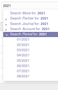 Date range Many2one search field