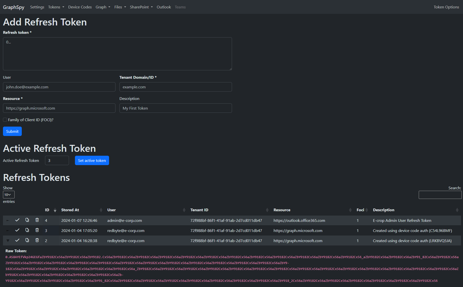 Refresh Token Page