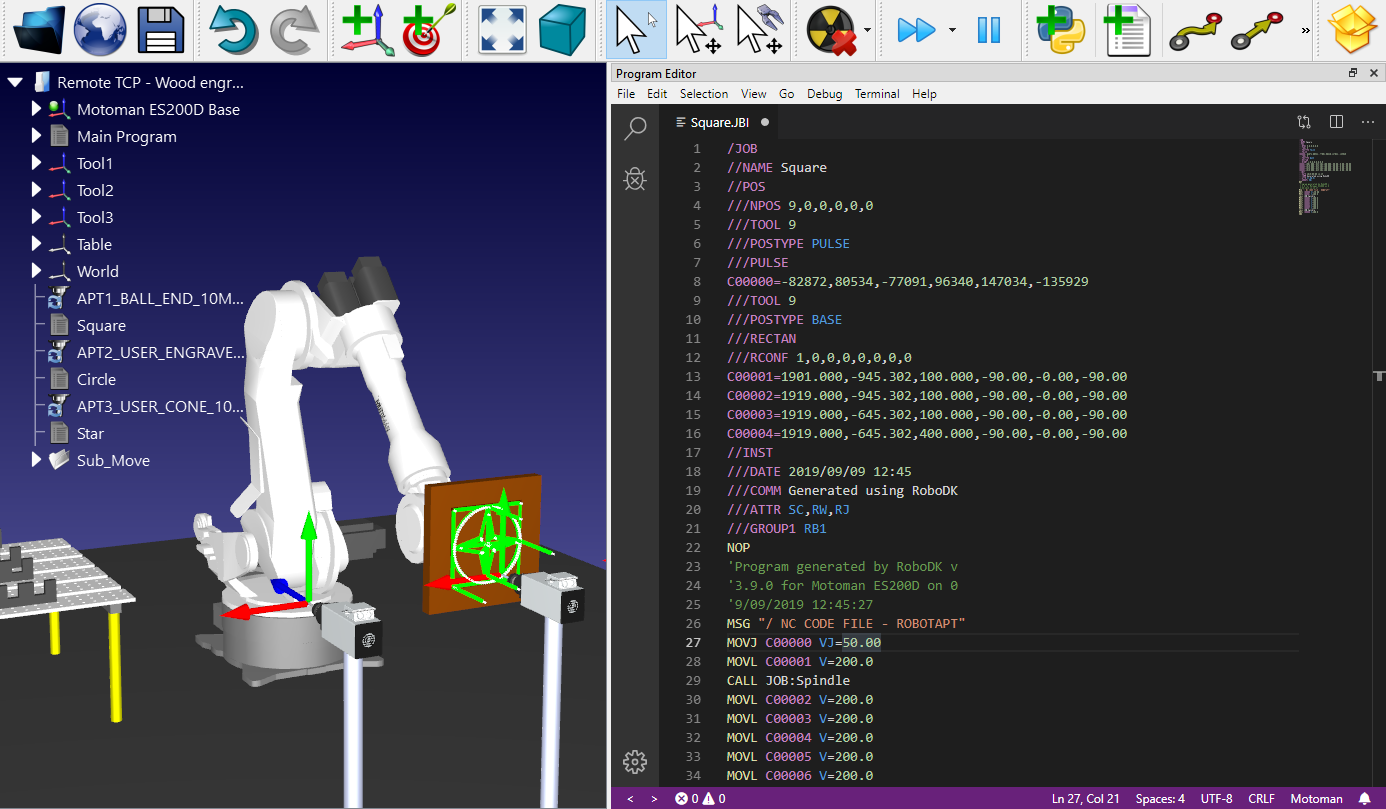 Motoman Inform JBI robot program