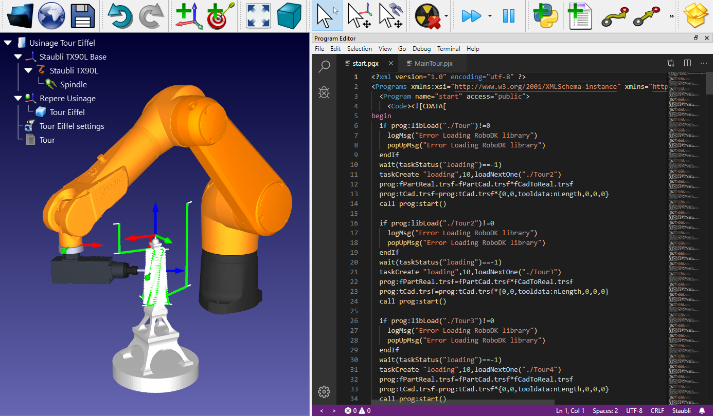 Staubli VAL3 robot program