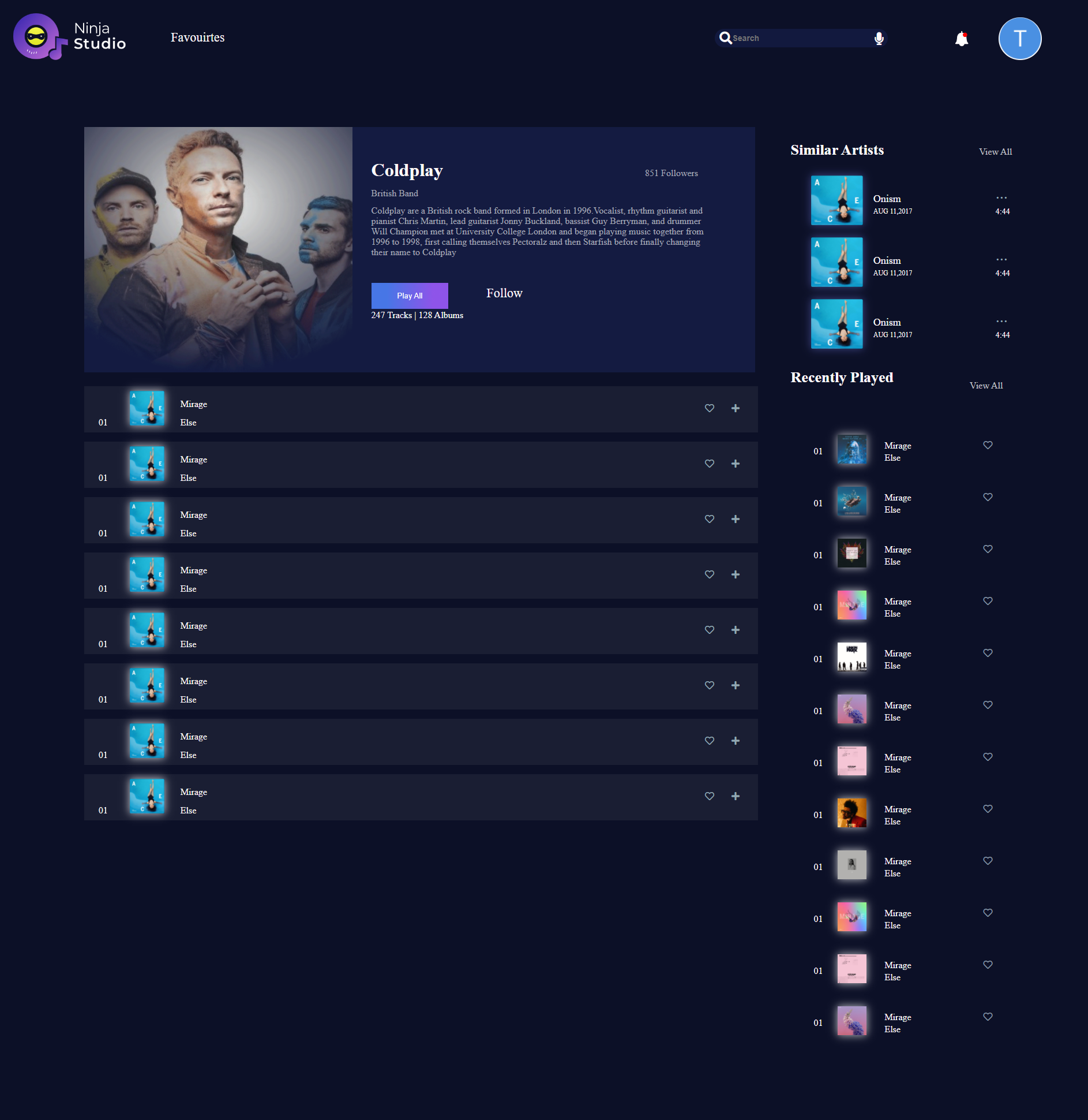 Playlist Page