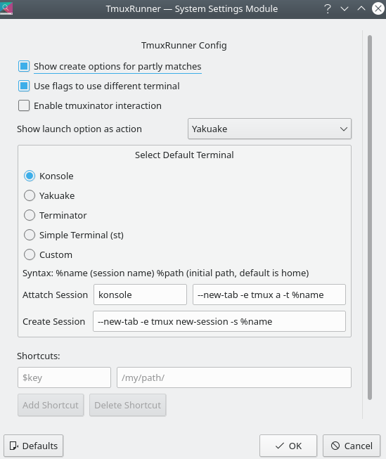 Configure plugin