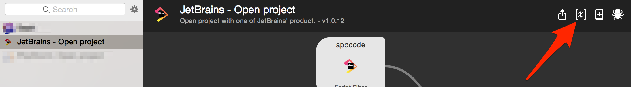 jetbrains-alfred-workflow-debug