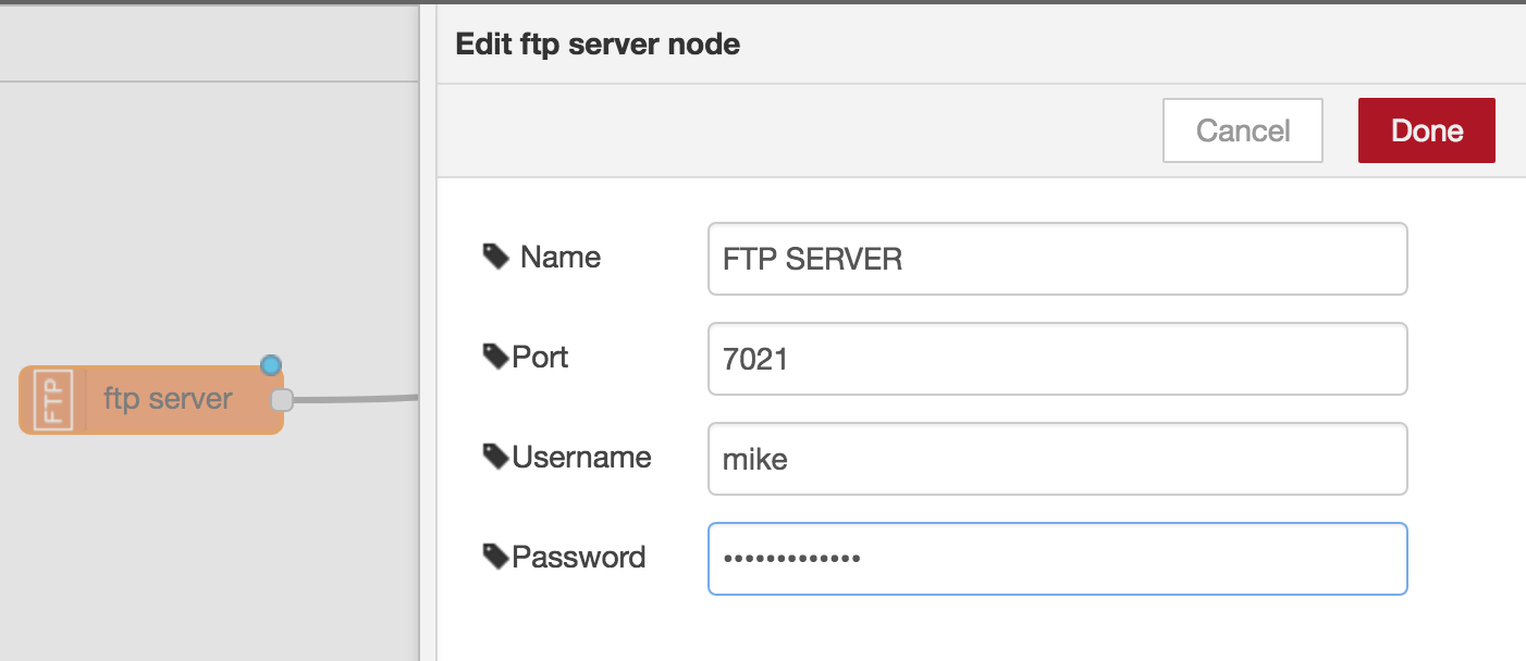 NR ftp settings