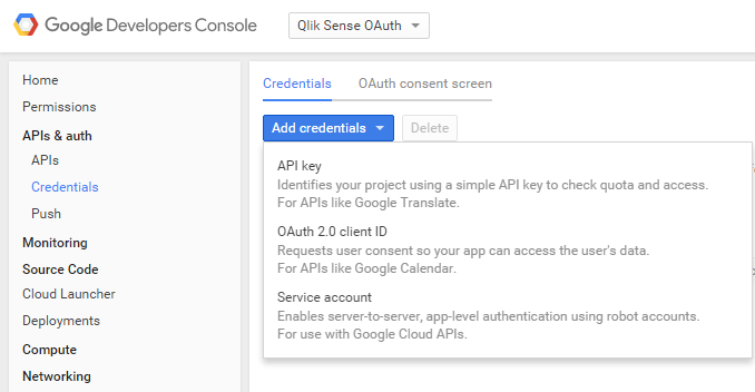 Google Developer Console