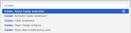 Cedar Command Palette