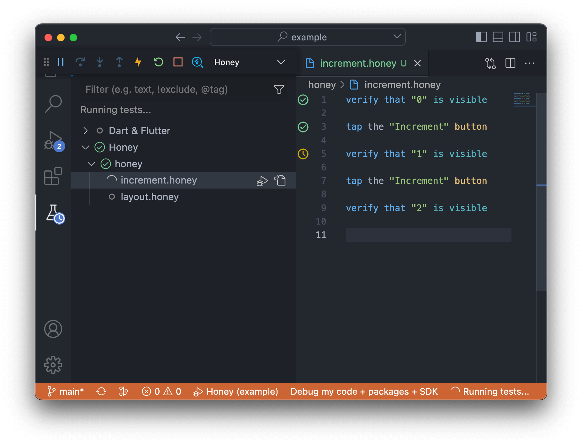 Honey VSCode Extension