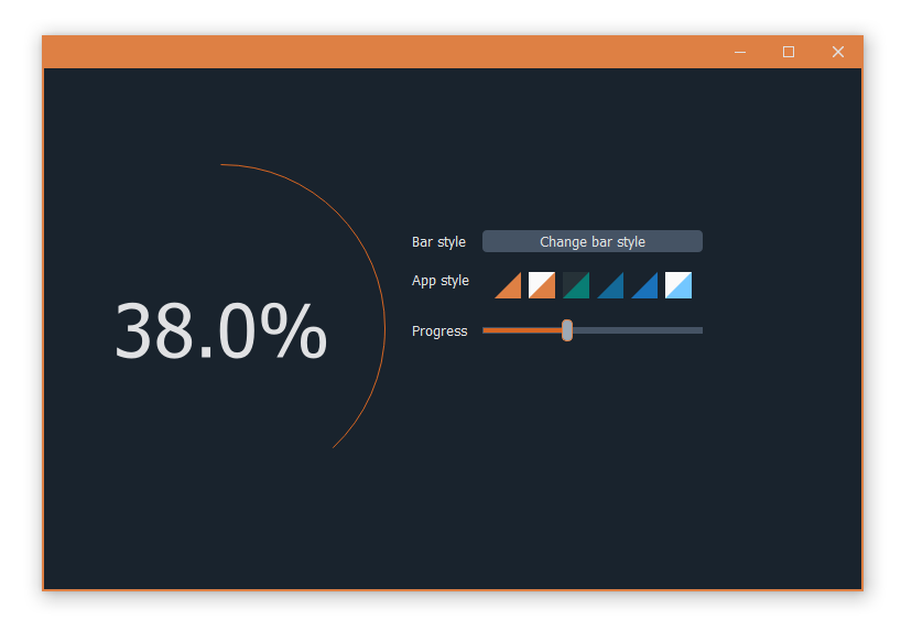 https://raw.githubusercontent.com/desty2k/QRainbowStyleSheet/master/images/frameless_mainwindow_round_progress_bar.png