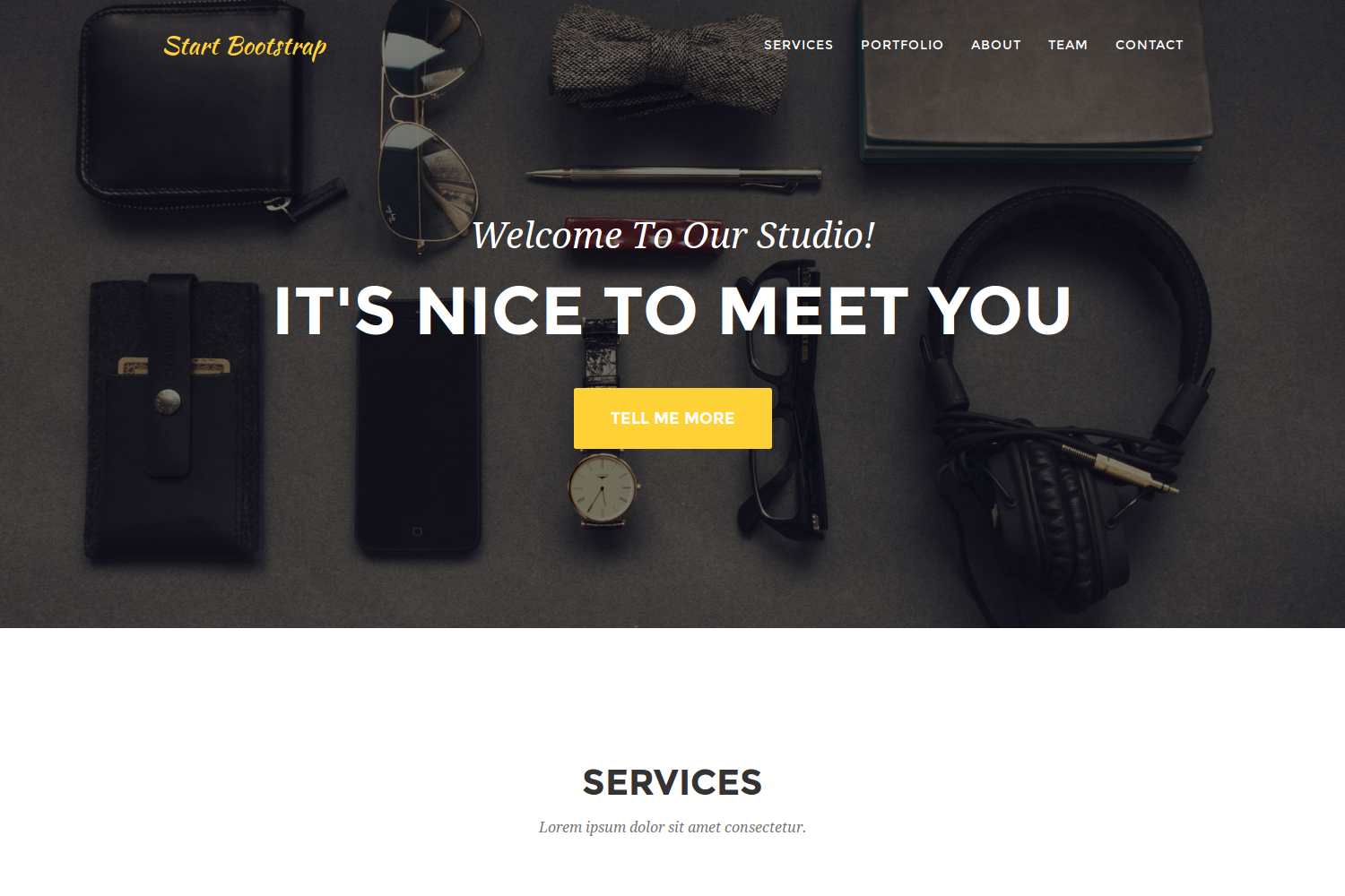 Hugo Agency Theme screenshot