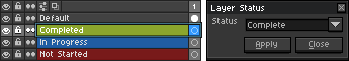 Layer Status Screenshot