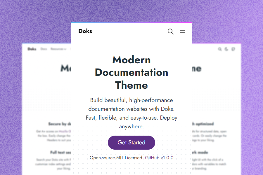 Doks — Modern Documentation Theme