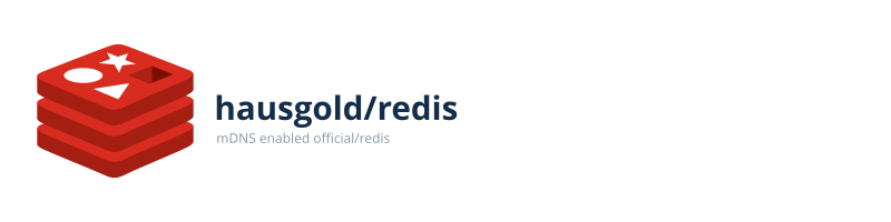 mDNS enabled official/redis