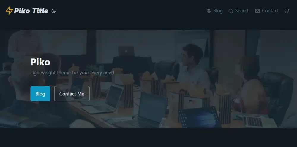Piko is a minimalistic and fast theme powered by Hugo for building a blog or portfolio.