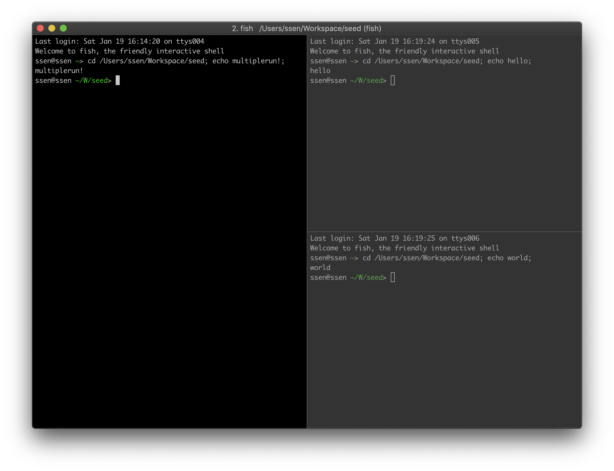 iTerm example