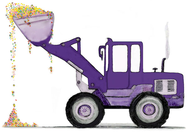 Sparkledriver glitter tractor