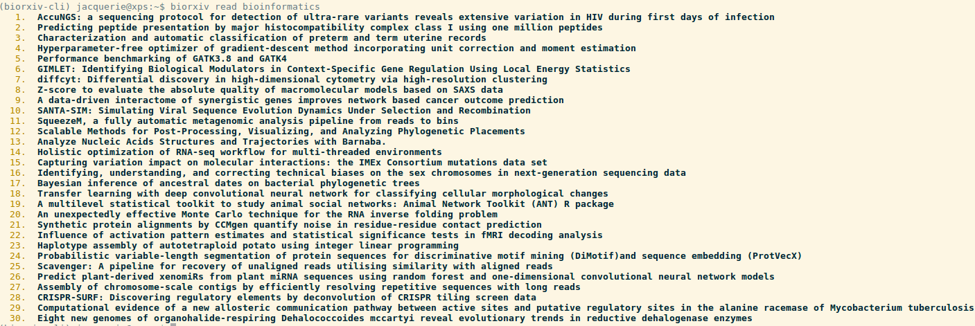 https://raw.githubusercontent.com/jacquerie/biorxiv-cli/master/images/biorxiv-cli-screen.png