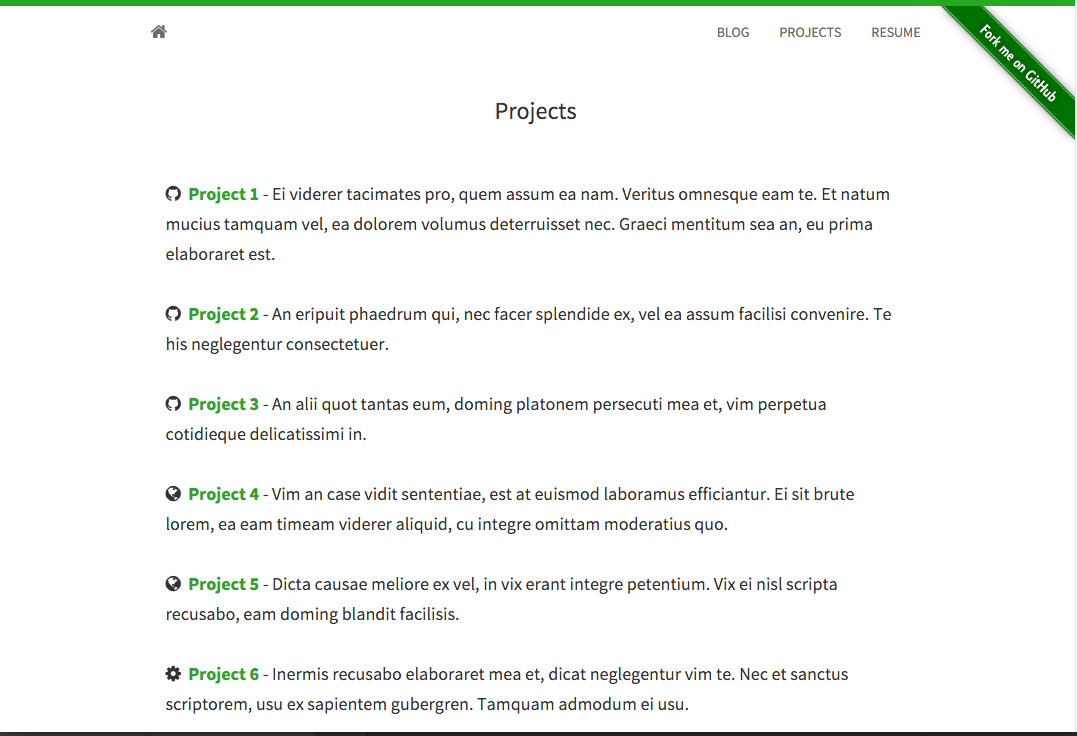 project page