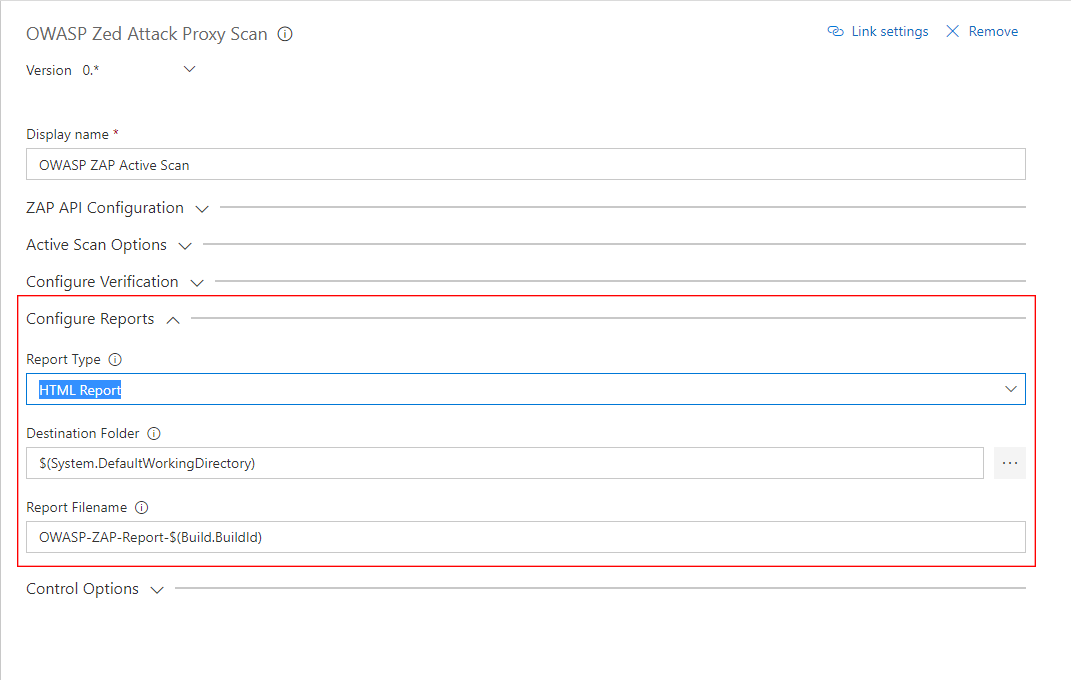 Configure Reports