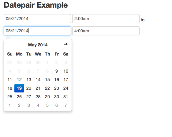 datetime picker screenshot