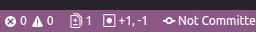 git modified indicator screenshot