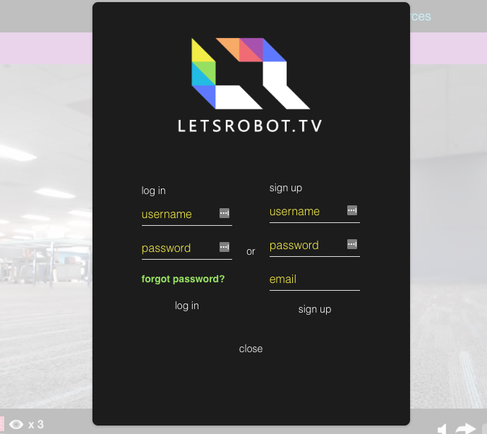 letsrobot login