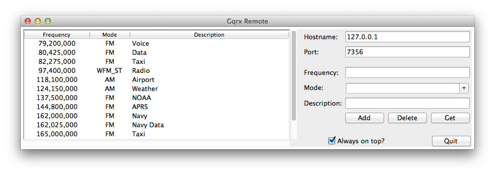 gqrx-remote-macosx