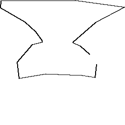 A Quick Draw drawing of a anvil