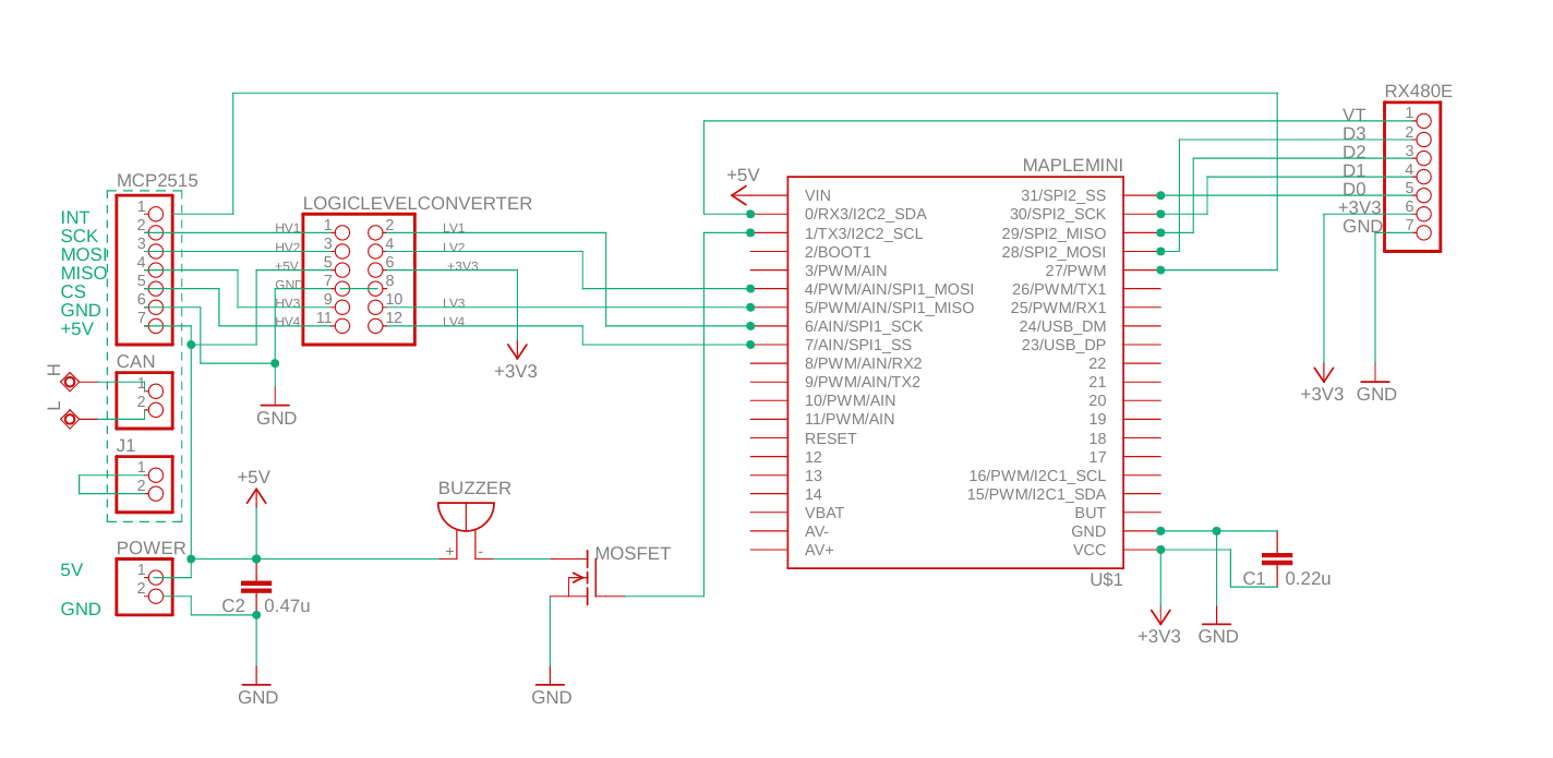 schematic receiver