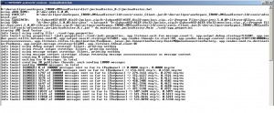 running JMS Load Tester with minimal configured output