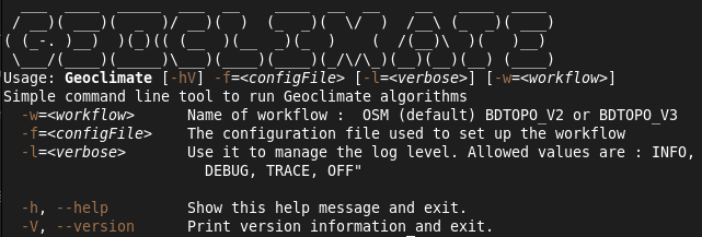 Geoclimate CLI