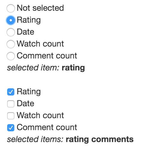 angular 2 radio groups and checkbox groups