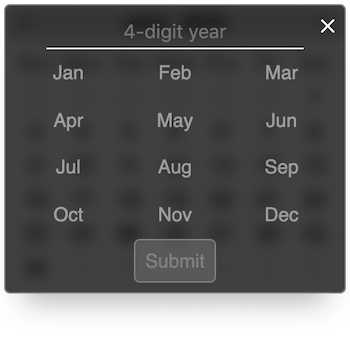 Datepicker screenshot