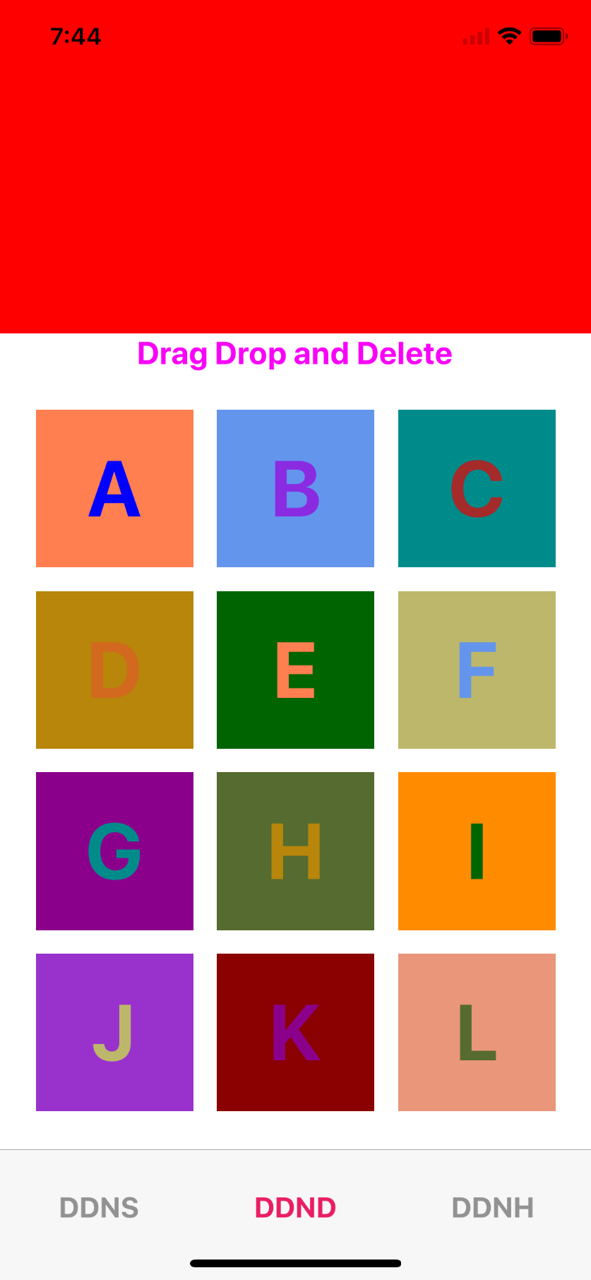 drag drop and delete