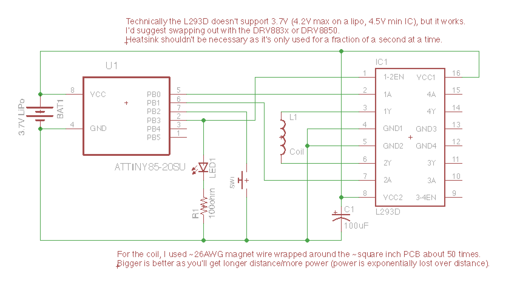 MagSpoof Schematic (DIP version)