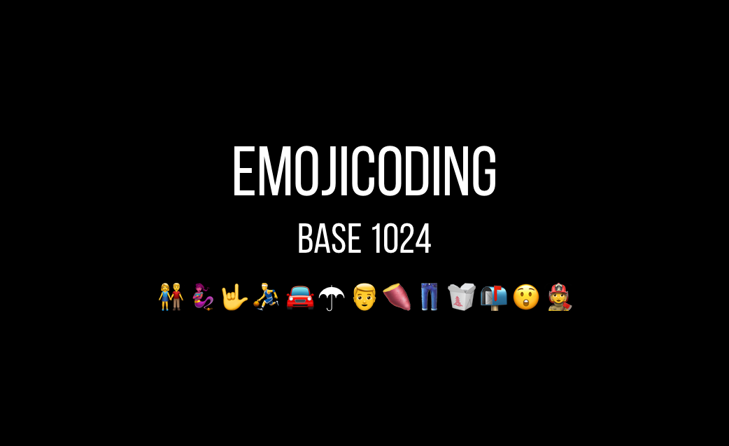 Emojicoding: Base 1024