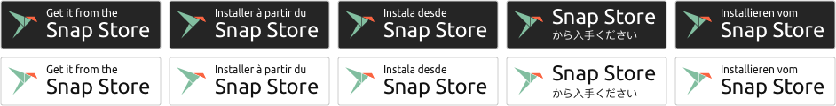 Snap Store badges preview