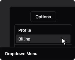 Dropdown Menu