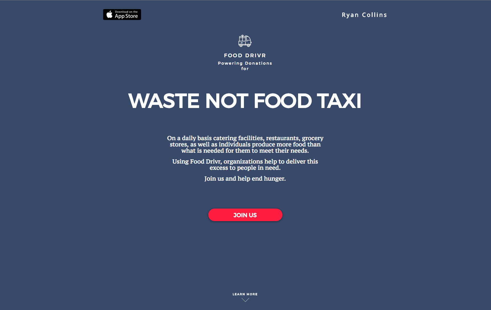 Food Drivr Landing Page