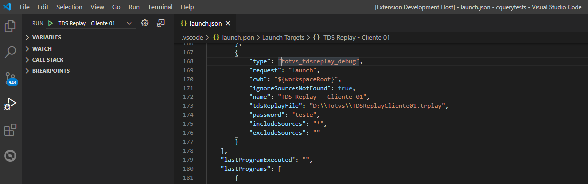 TDSReplay Executor Json