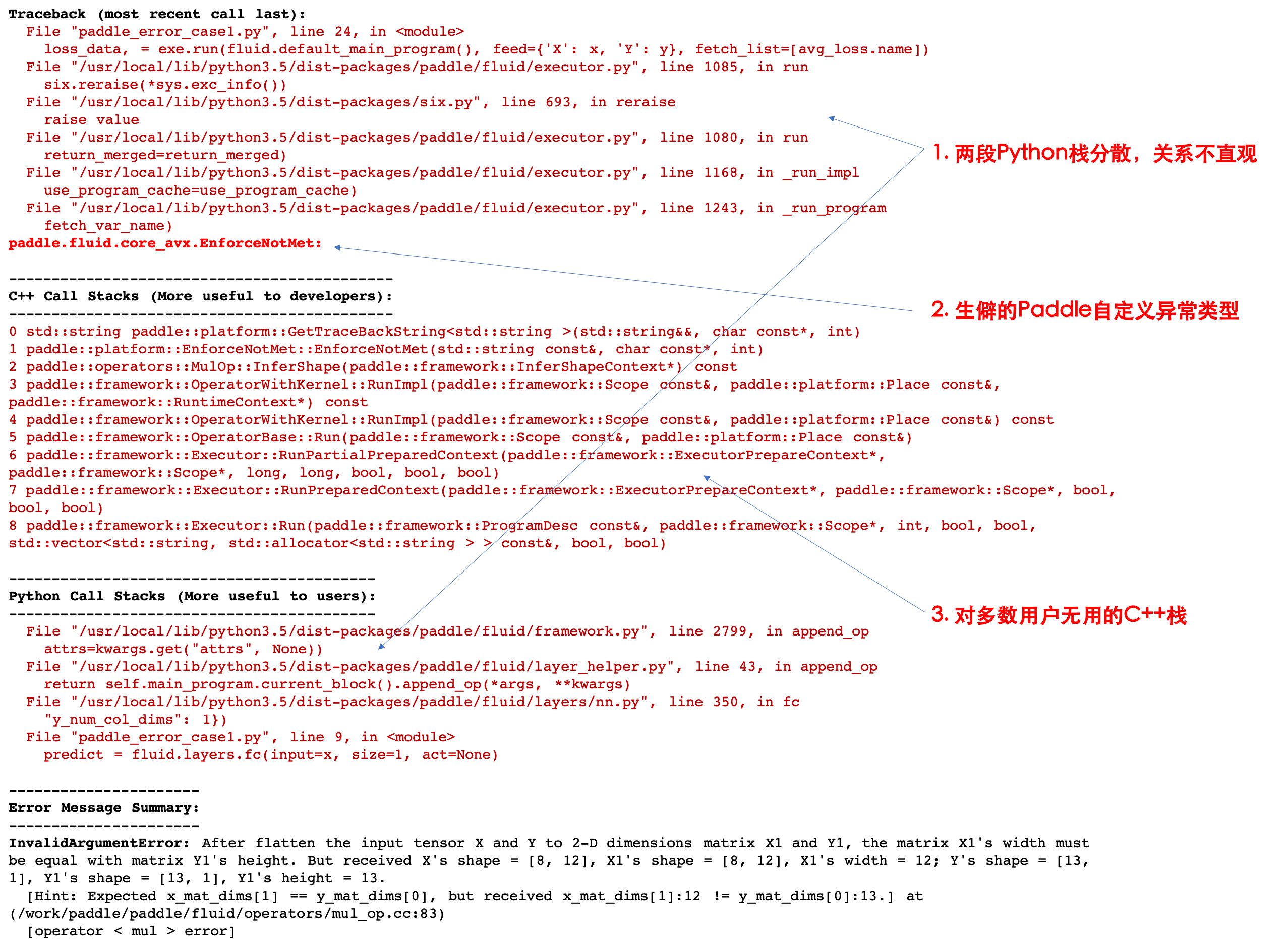 Paddle error message example before the change