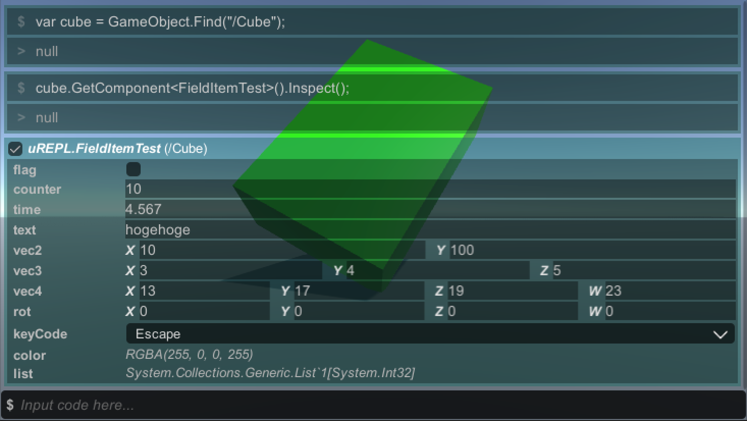 component inspector