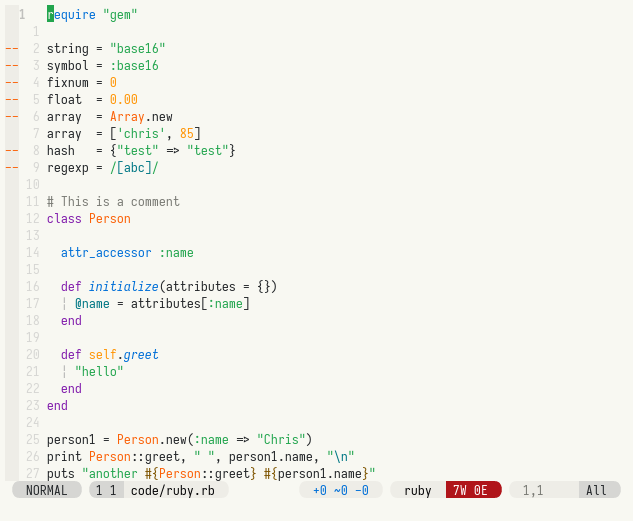 ruby syntax light theme