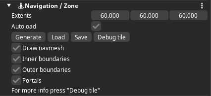 navigation zone in property grid