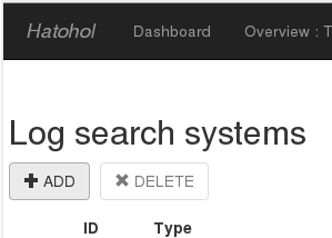 Button to add a log search system